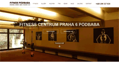 Desktop Screenshot of fitness-podbaba.cz