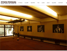 Tablet Screenshot of fitness-podbaba.cz